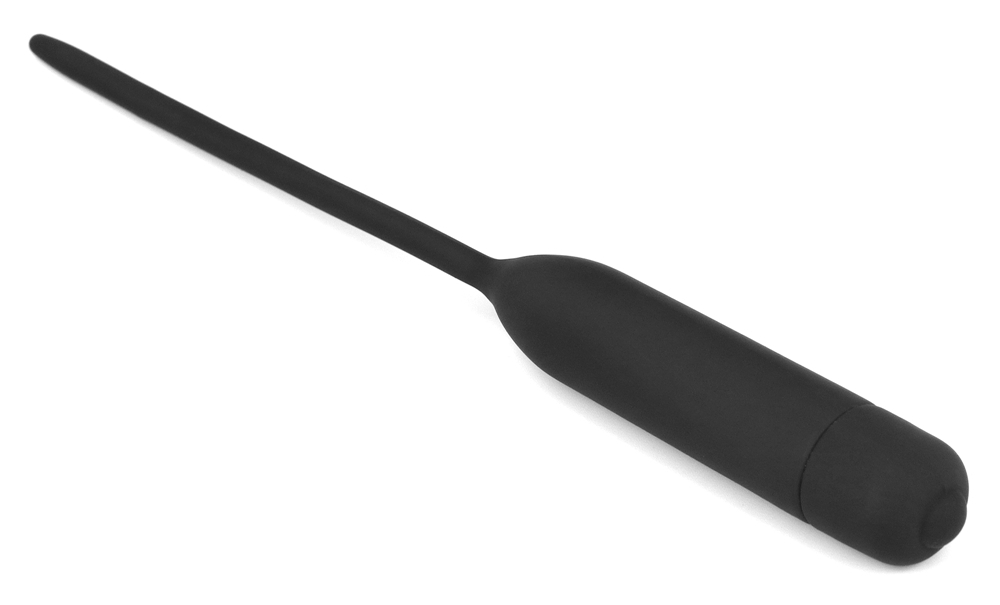 For urethral explorers looking to amp up their play, this 10... Lovetoy - Silicone Vibrating Urethral Dilator - Black photo-7