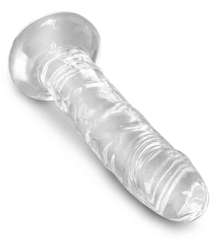 The King Cock Clear 6" Dildo combines a translucent dil... King Cock - 6" Cock - Clear photo-4
