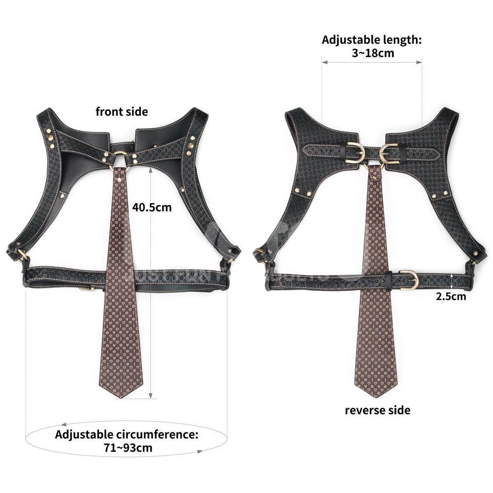 Unleash the essence of edgy luxury with our Rebellion Reign ... Lovetoy - Rebellion Reign Full Body Harness - Black photo-20