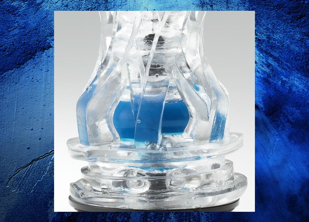 The newly developed TENGA AERO structure, with 2 types of st... Tenga - AERO Cobalt Ring Masturbator photo-8