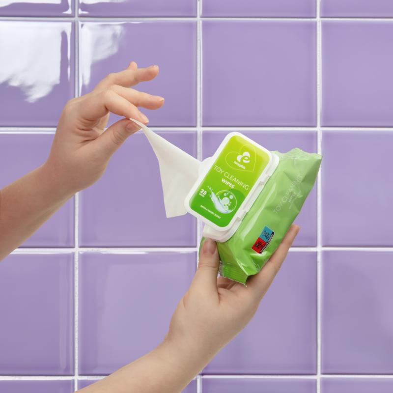 These wipes clean your sex toys in no-time! Simply wipe the ... EasyGlide - Toy Cleaning Wipes 25's Pack photo-2