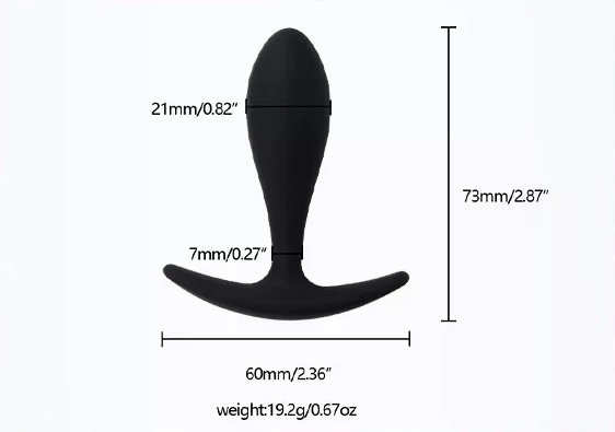 Silicone anchor butt plug for man and woman MT - Blob Anchor Plug S - Black photo-7