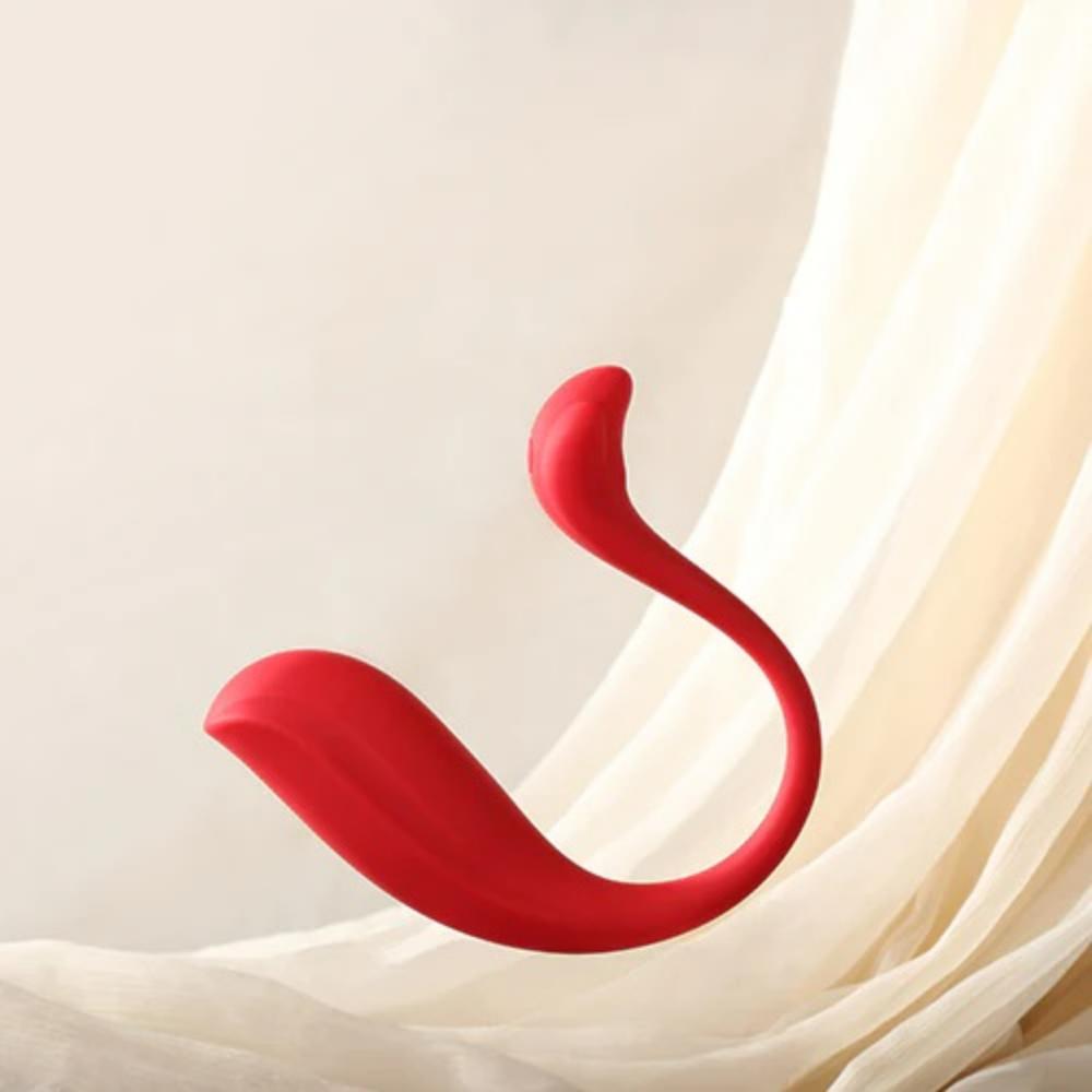 Ergonomic and sleek design with ridged head for extra G-spot... SVAKOM - Phoenix Neo 2 Interactive Egg Vibrator - Red photo-5