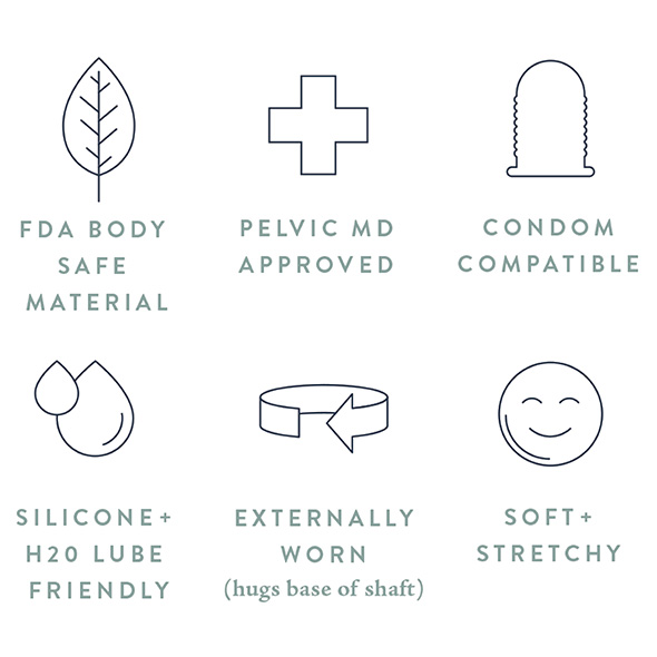 Designed with an FDA approved body-safe material, Ohnut'... Ohnut - Classic Soft Buffer Rings Set - Aloe photo-7