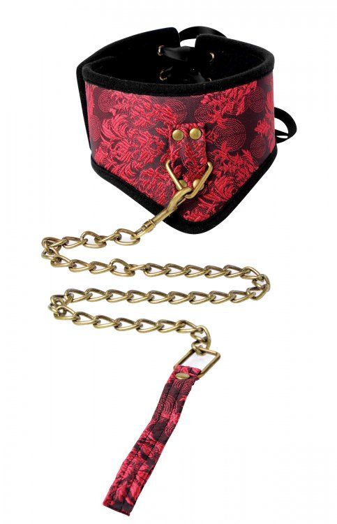 Create a steamy bondage experience with a 5 piece kit that i... Frisky - Dragon 5 Piece Velvet Bondage Set - Red photo-5