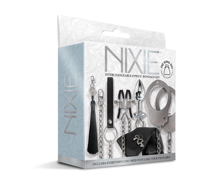 Turn your bedroom into an erotic playground and enjoy everyt... Nixie - Interchangeable 8 pcs Bondage Kit photo-10