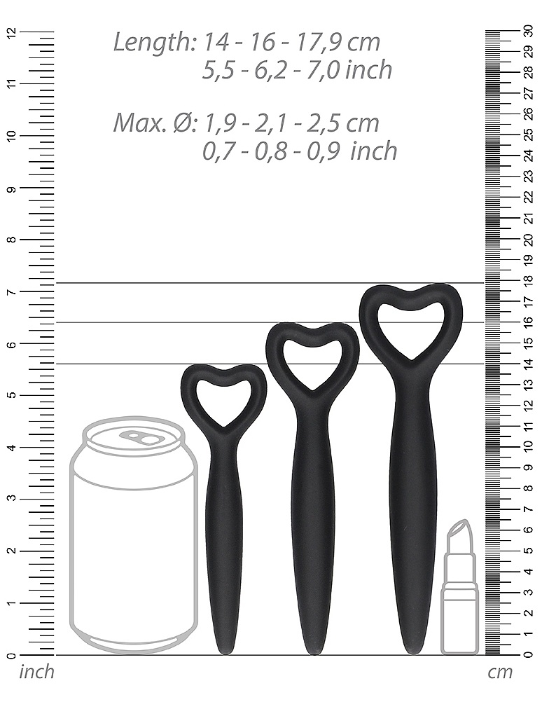 The use of a vaginal dilator is a recommended treatment to m... Ouch - Vaginal Dilator Set w Vibro Bullet photo-10
