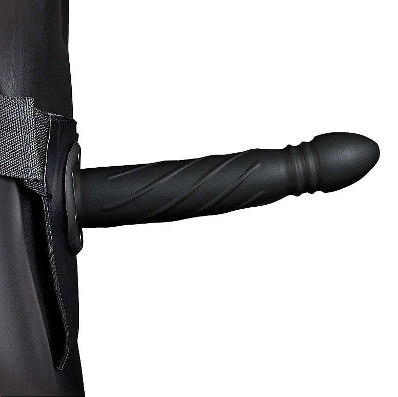 Forget all that you know about the classic Strap-On. Ouch! H... Ouch - Twisted Hollow Strap-On 8" - Black photo-5