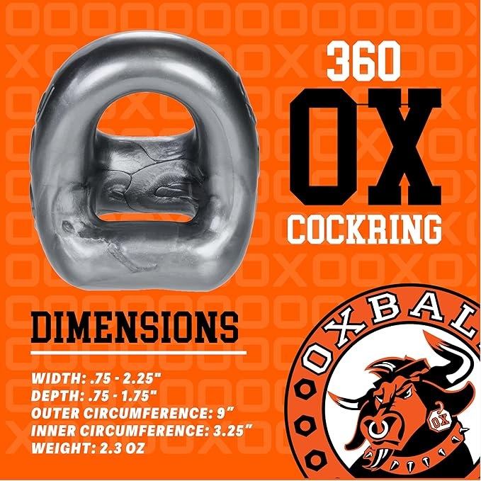 360 is the new two in one cockring and ballsling from OXBALL... Oxballs - 360 Ballsling Ring - Black photo-6