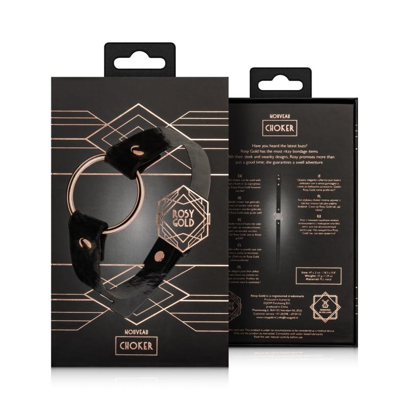 Take your partner’s breath away with this alluring choker! I... Rosy Gold - Choker - Black photo-7