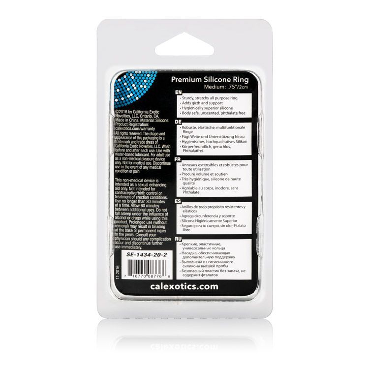 Please your lover all night long with the Premium Silicone R... CEN - Premium Silicone Ring Medium - Clear photo-4