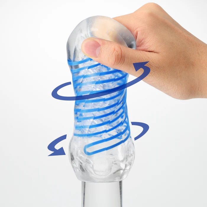 Thick, smooth dome-shaped edges gently embrace while tighten... Tenga - Spinner DX 02 Bumps Masturbator photo-4