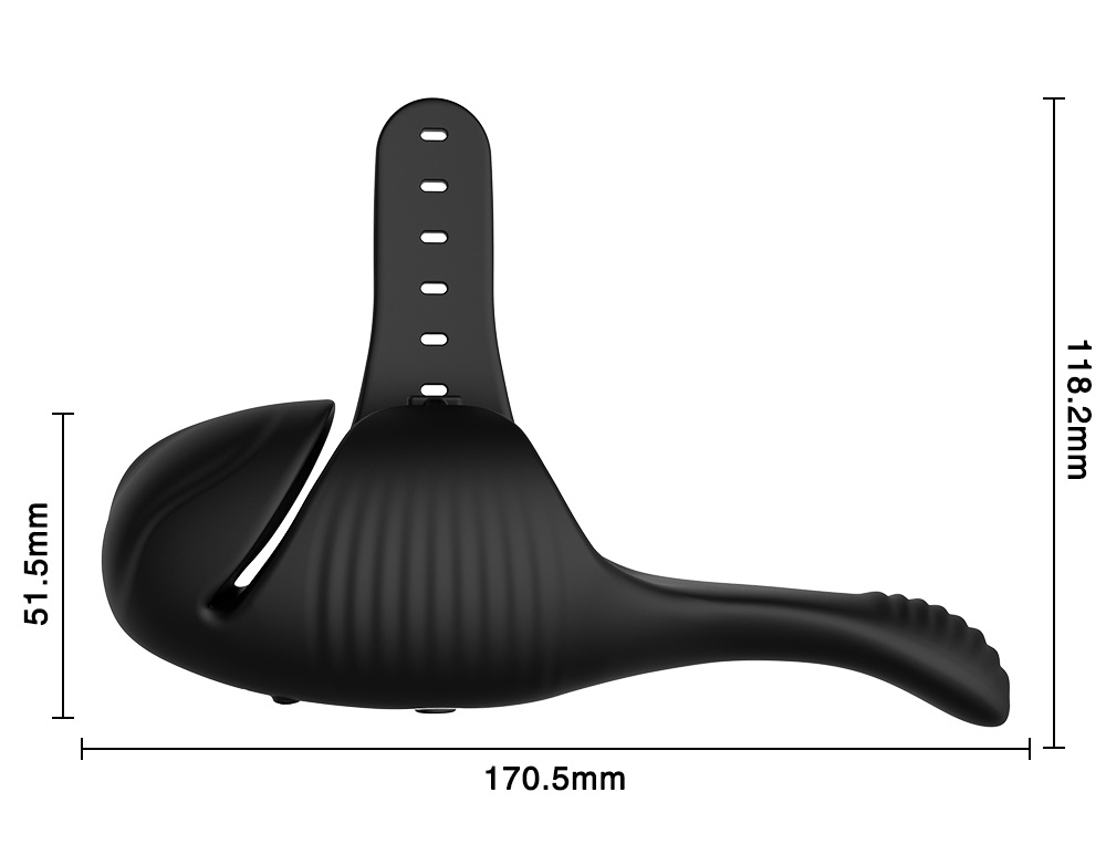 10 Kinds of vibration
2 parts vibrate
Magnet Rechargeable L... Secwell - Bobbie Vibro Masturbator - Black photo-9