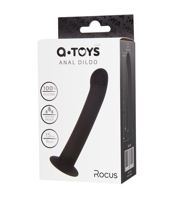 Discover new sensations with anal dildo A-Toys! Made of safe... A-Toys - Rocus Anal Dildo 15cm - Black photo-5