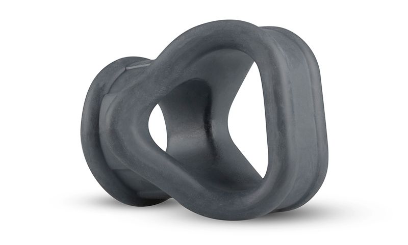 Your manly shapes are ready for every adventure in this Liqu... Boners - Liquid Silicone 2 in 1 Ballstretcher - Grey photo-5