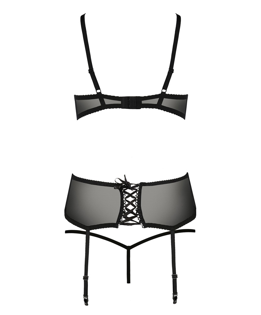 Luxury piece mainly for owners of beautiful breasts and irre... Casmir - Aurelia Set - Black - L/XL photo-4