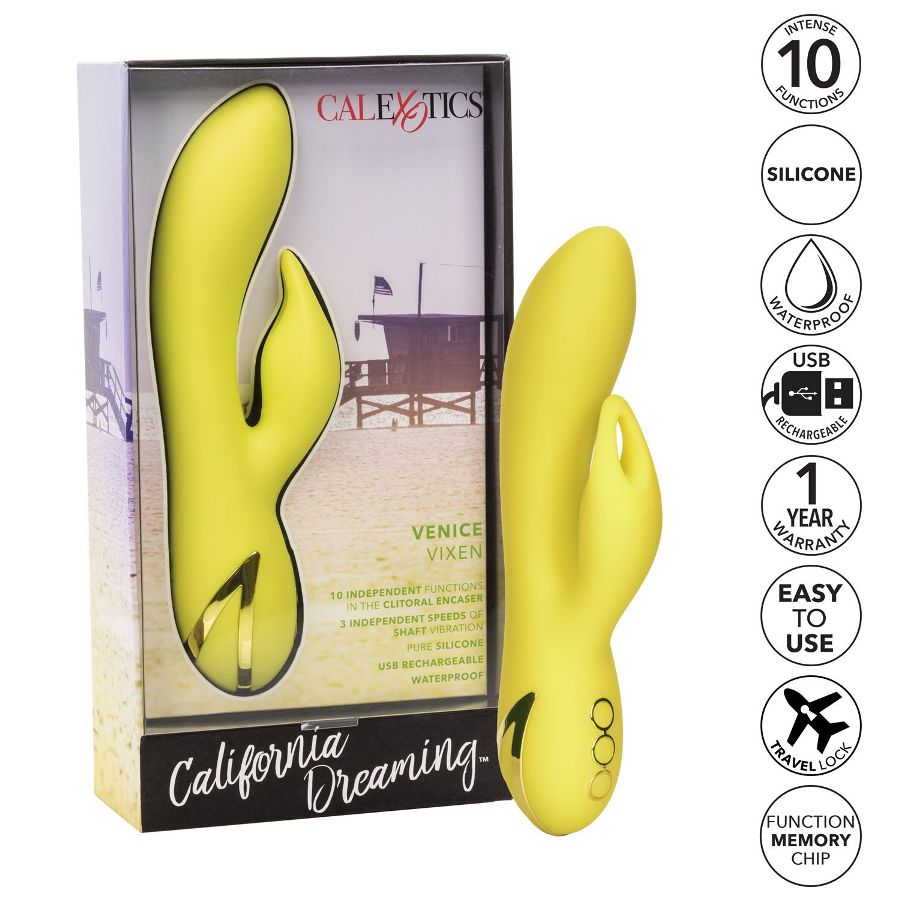 .
CEN - CalDream Venice Vixen 兔子震动棒 - 黄色 照片-10