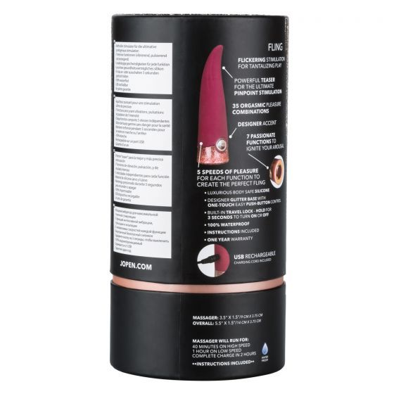 Give yourself over to a sensual love affair with the flexibl... CEN - Jopen Starstruck Fling Vibrator - Purple photo-12