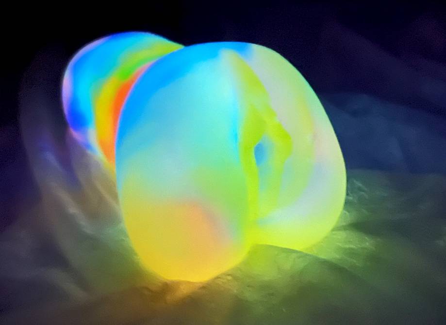 Glow in dark masturbator were made of light enable material,... FAAK - Fantasy Pussy Masturbator - Luminous photo-8