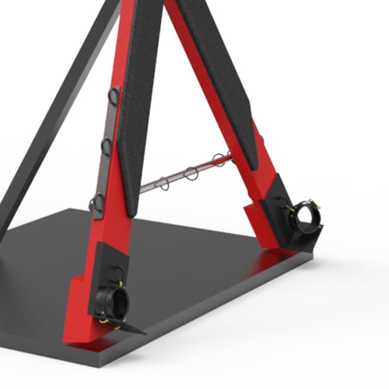Include: X wooden frame + handcuffs + ankle cuffs Roomfun - X shape frame photo-4