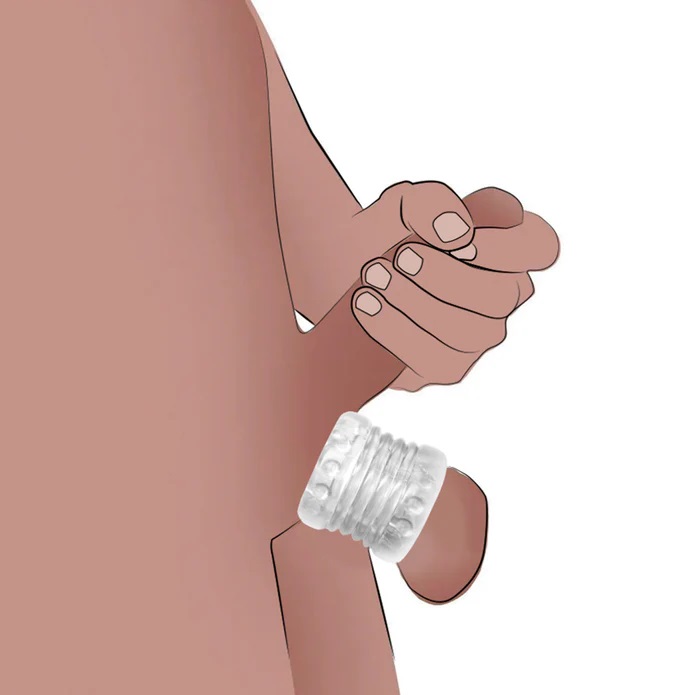 Enhance your pleasure and extend the duration of your play w... Master Series - Ball Stack Stretcher - Clear photo-8