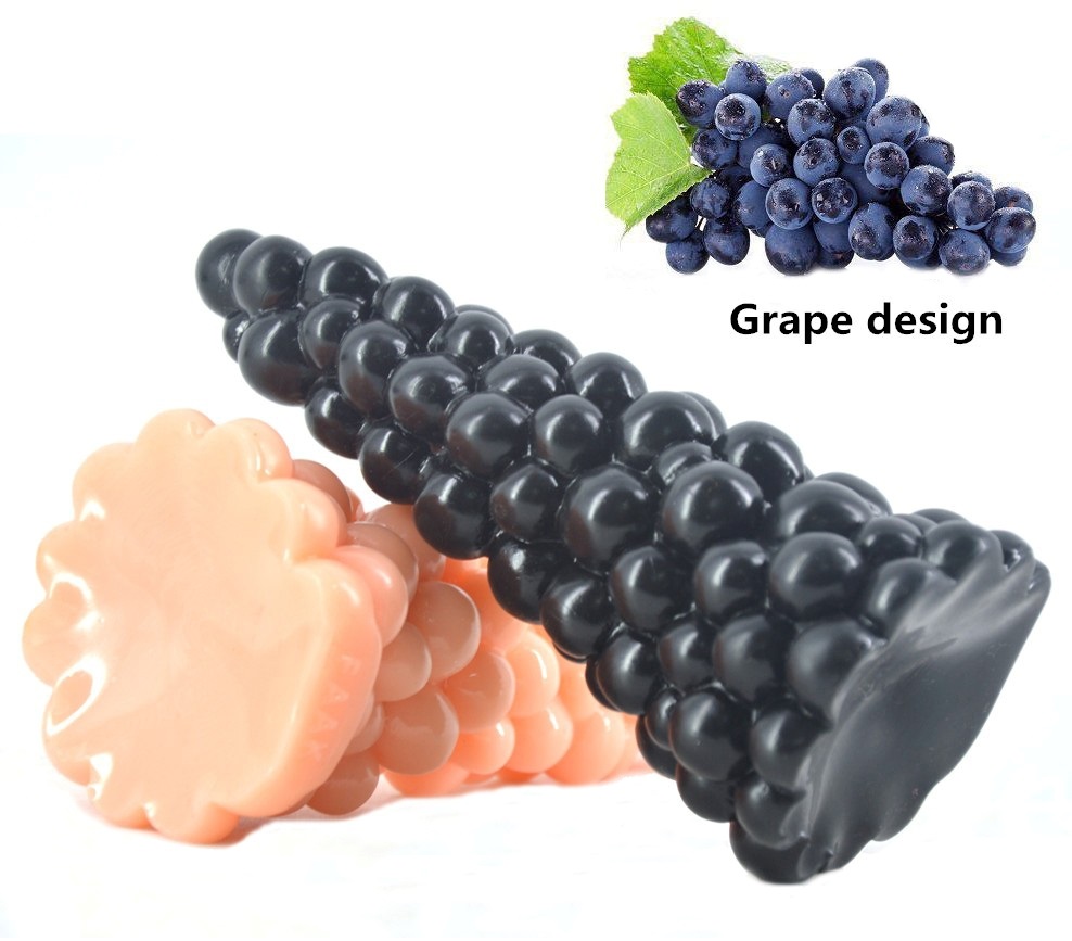 Grape structrue anal plug, environmental healthy, easy clean... FAAK - Grape Anal Plug - Black photo-3