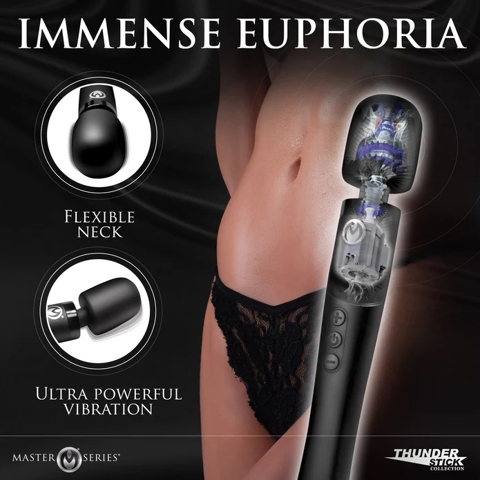 MS have made the best Thunderstick yet! The sleek design inc... Master Series - Thunderstick Pro Wand Massager - Black photo-5