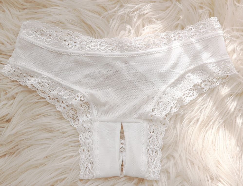 New members have joined the shorts line Dolce to help you en... Crescente - Dolce Crothless Panties DL_018 - White photo-9