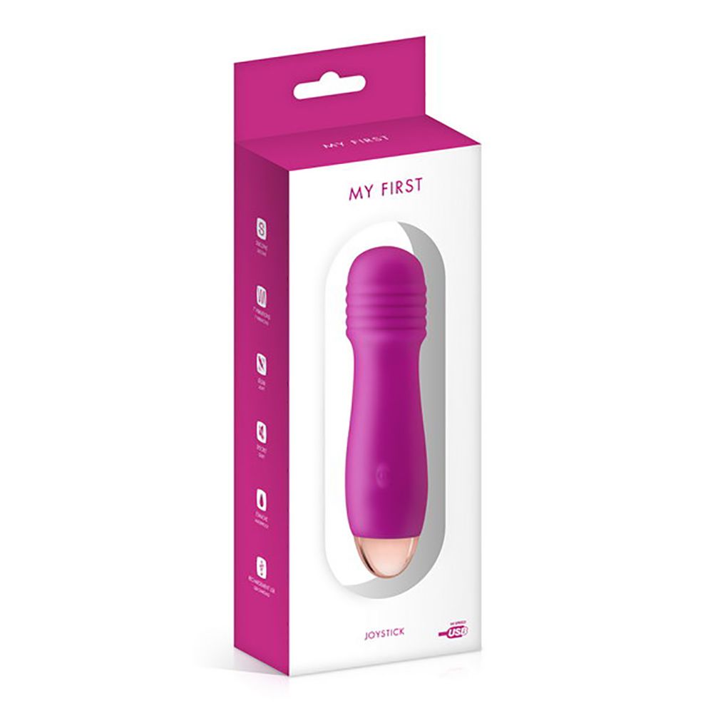 Powerful and silent, your will greatly appreciate this vibra... My First - Joystick Vibrator - Pink photo-3