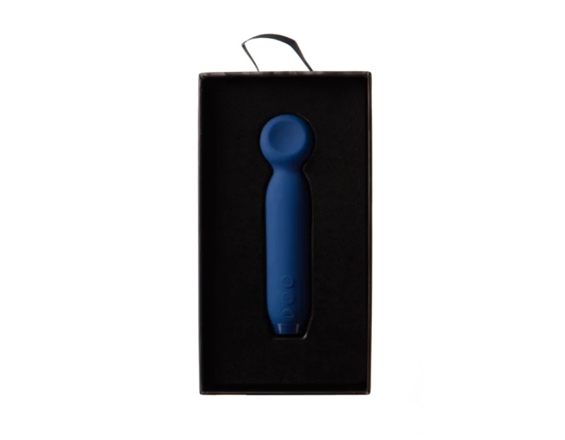 Meet Vita, a unique wand-tipped bullet whose rounded tip is ... Je Joue - Vita Bullet Vibrator - Blue photo-8