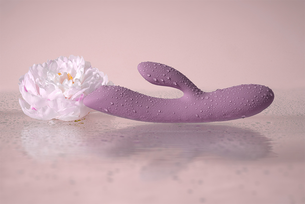 Get the ball rolling on your G-spot adventure with Trysta Ne... SVAKOM - Trysta Neo Interactive Rabbit Vibrator - Romantic Rose photo-11