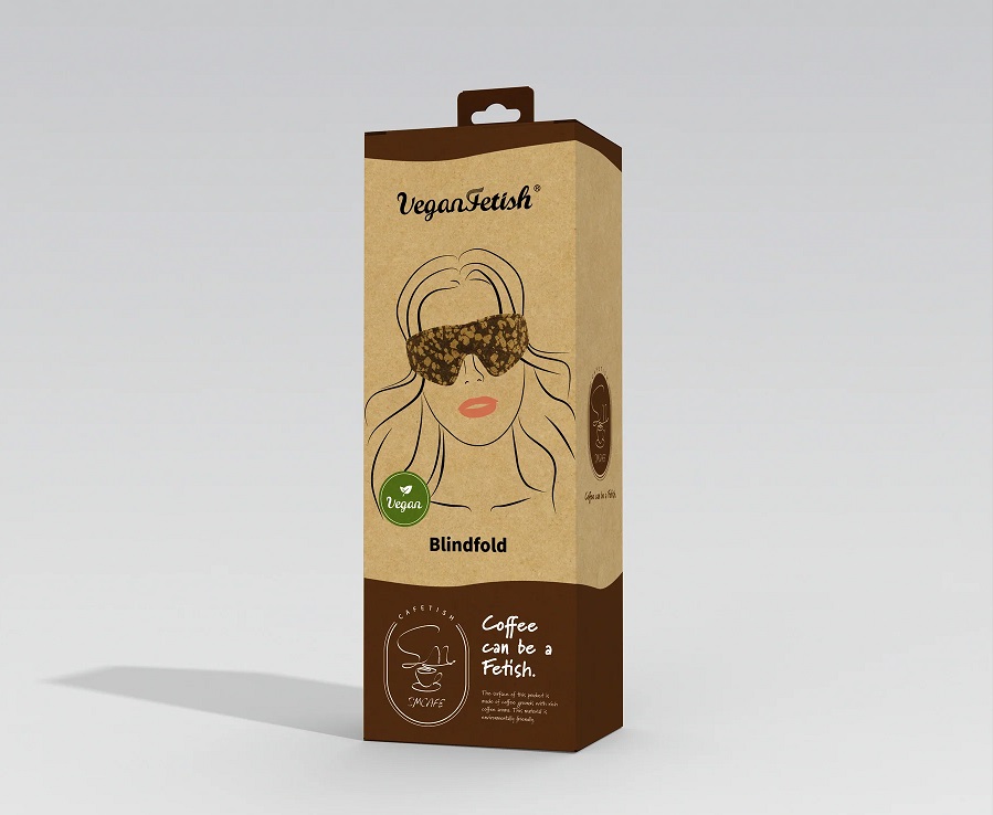 Coffee Can be a Fetish. Crafted from cork and coffee grounds... Vegan Fetish - Cafe Blindfold - Brown photo-5