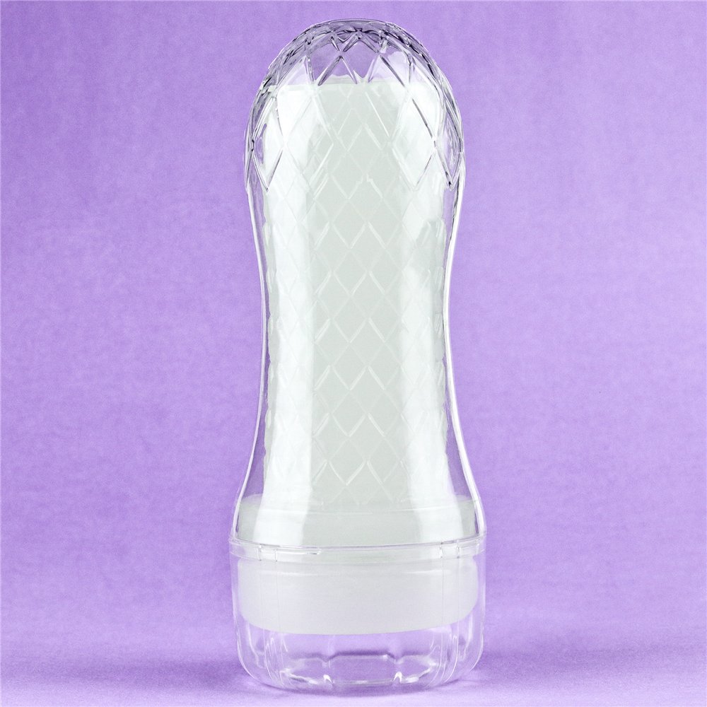 Illuminate your darkest pleasures with Lumino play masturbat... Lovetoy - Lumino Play Ribbed Masturbator - Clear photo-3