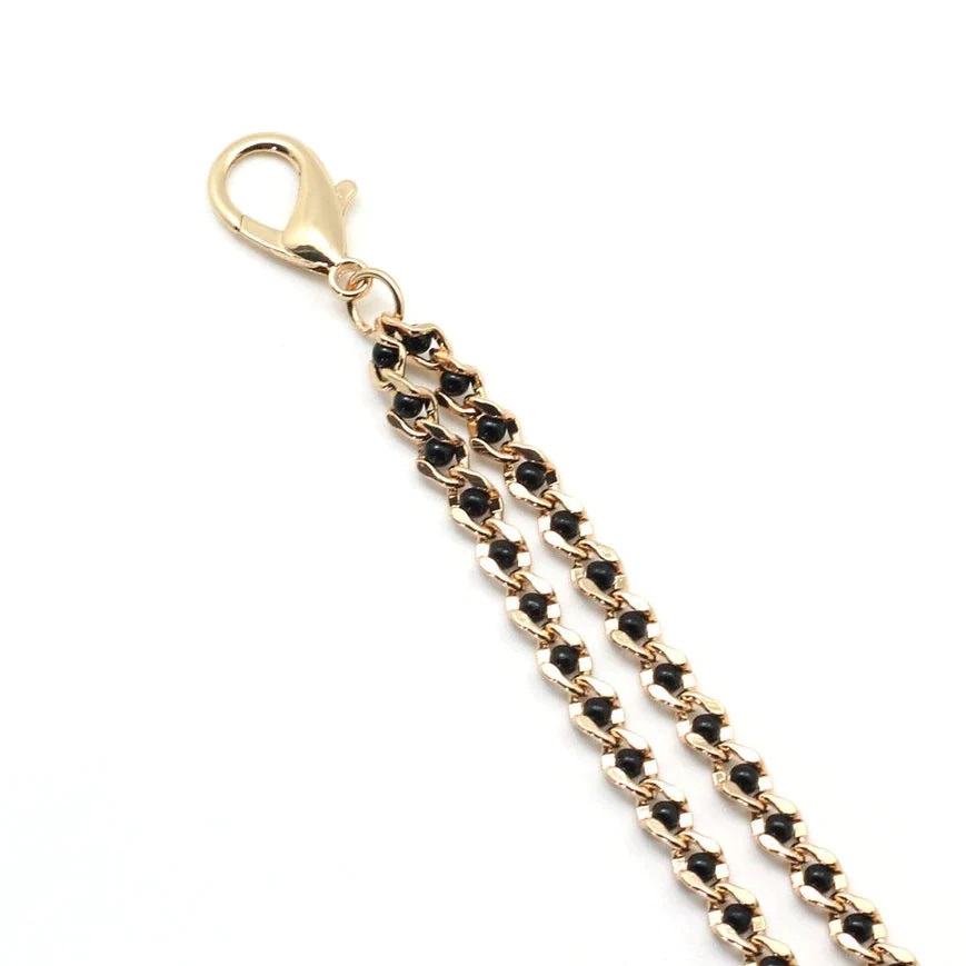 We made these beaded chains with clamps available for anyone... Liebe Seele - Nipple Clamps w Chain - Gold photo-2
