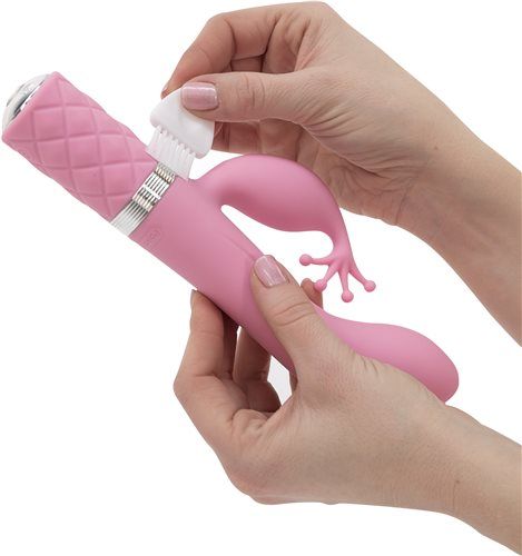Pillow Talk - Kinky 兔子震动器 - 粉红色 照片