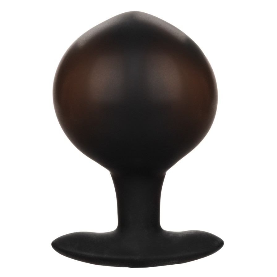 The CalExotics Large Weighted Silicone Inflatable Plug is a ... CEN - Weighted Inflatable Plug L - Black photo-7