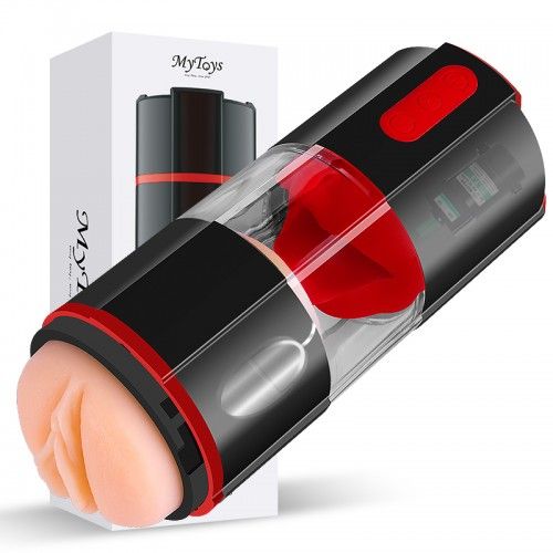 FrenchKiss is an innovative electrical masturbation cup incl... MyToys - FrenchKiss Masturbator w/Tongue - Black photo-22