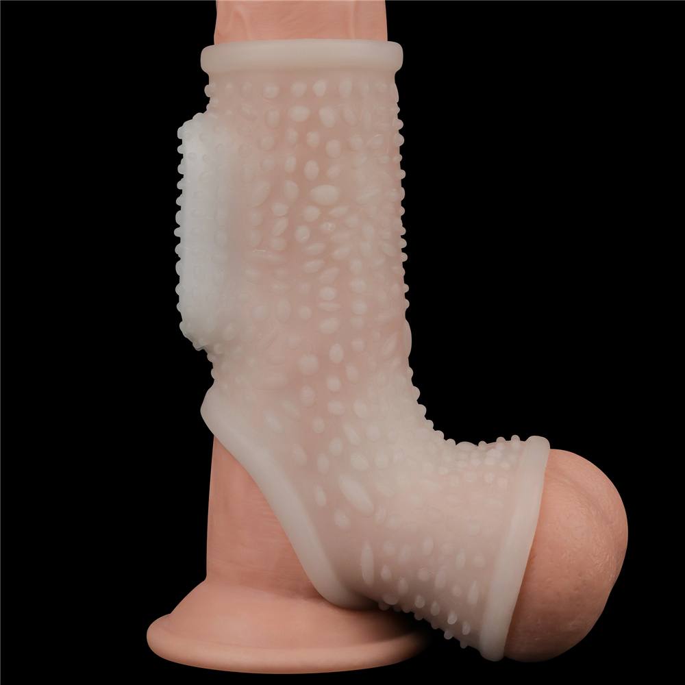 Knights Ring is a great choice for individuals and partners ... Lovetoy - Knights Drip Vibro Scrotum Ring - White photo-3