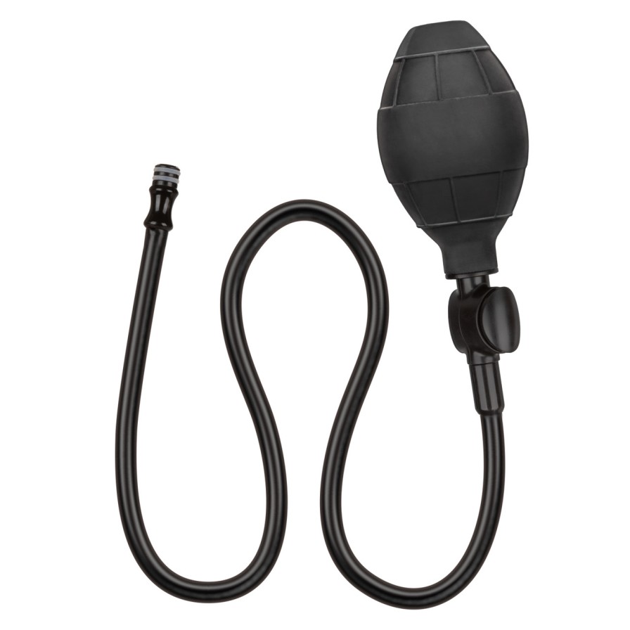 The CalExotics Large Weighted Silicone Inflatable Plug is a ... CEN - Weighted Inflatable Plug L - Black photo-10
