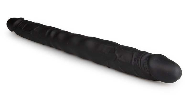 With this realistic double-ended dildo you will experience a... Easytoys - Double Ended Realistic Dildo - Black photo-4