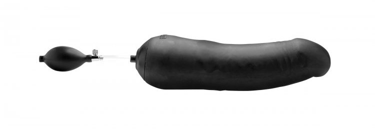 Is there even such a thing as too much dick? Find out the an... TOF - Tom's Inflatable Dildo - Black photo-4