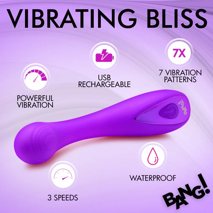 Get the power and pleasure right where you want it with this... Bang! - G-Spot Vibrator - Purple photo-5