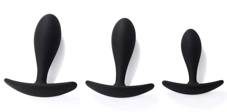 Silicone anchor butt plug for man and woman MT - Blob Anchor Plug M - Black photo-9