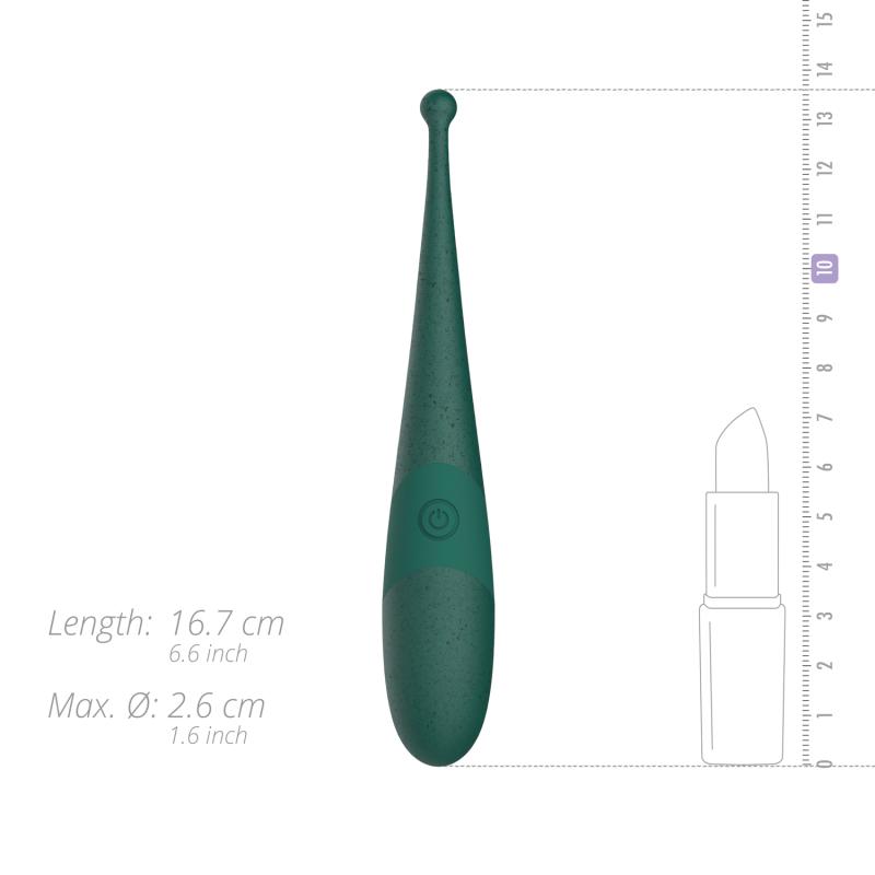 Introducing Gløv, the new ECO-friendly collection! The Luna ... Glov - Luna Eco Pin-Point Vibrator - Green photo-8