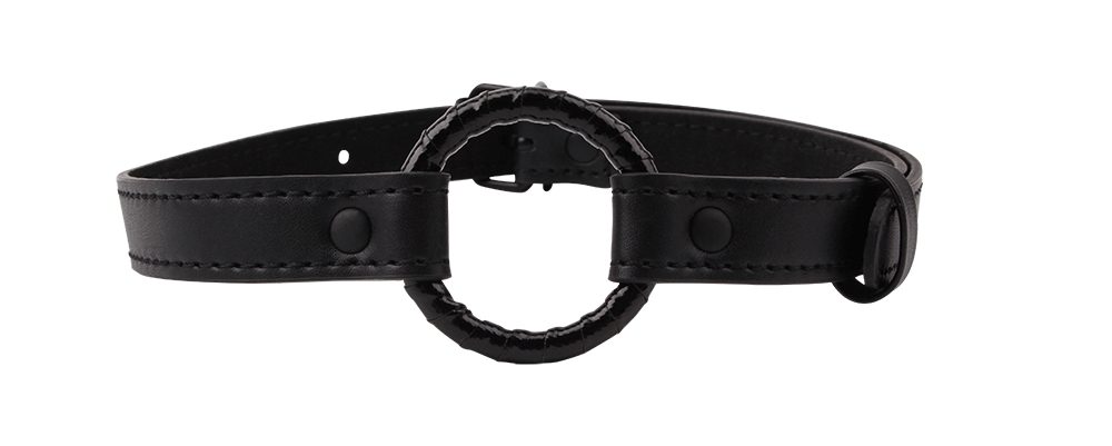 Fully Adjustable to Fit, Metal O Ring, Easy Use and Cleaning... Chisa - Metal O-Ring Gag - Black photo-3