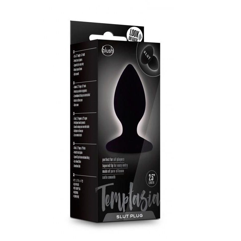 Show them what you really are... The Temptasia Slut Plug is ... Temptasia - Slut Anal Plug - Black photo-3
