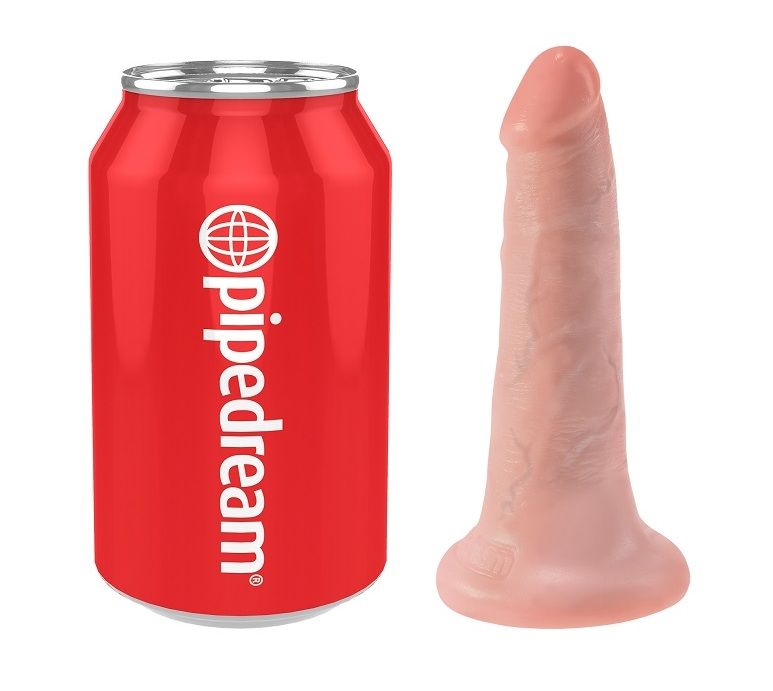 Do you want your first dildo to look and feel just like the ... King Cock - Cock 5″ - Flesh photo-6