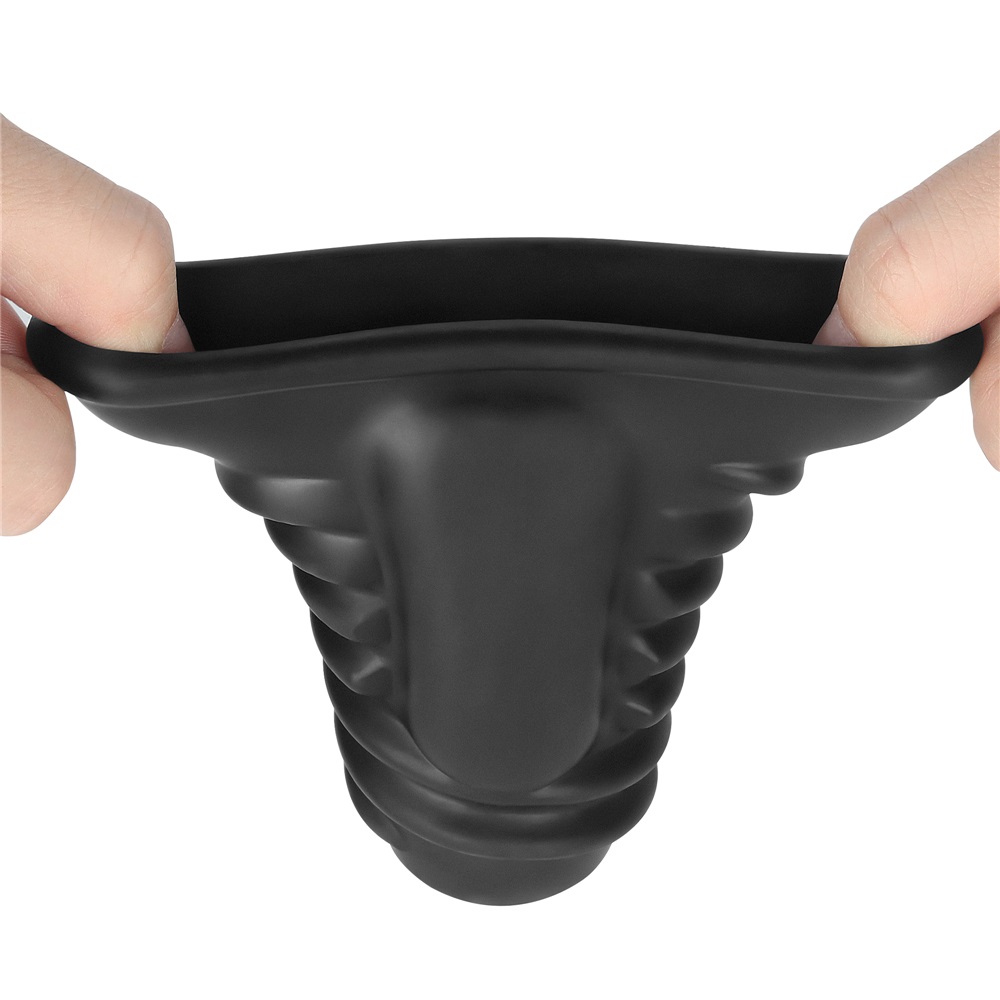 Knights Ring is a great choice for individuals and partners ... Lovetoy - Knights Spiral Vibro Ring - Black photo-3
