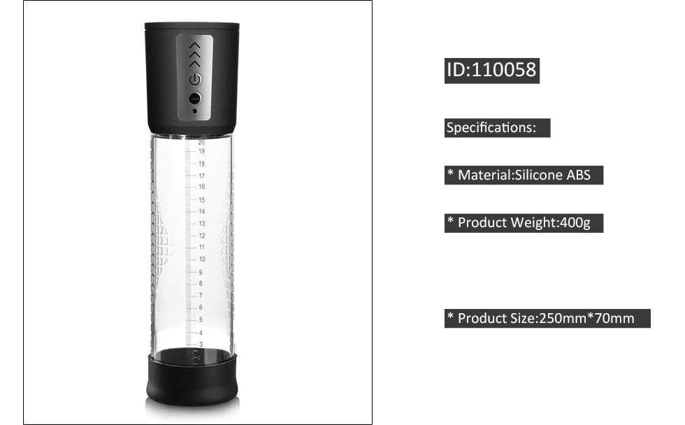 Canwin - Penis Pump 300x70mm Rechargeable Canwin - Penis Pump 300x70mm Rechargeable photo-3