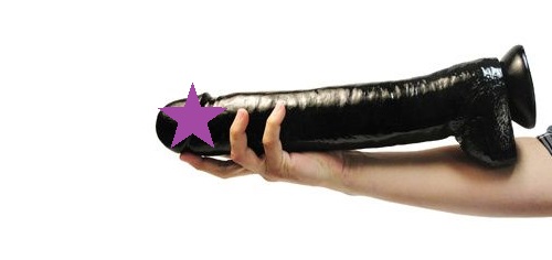 You will probably need a ball gag, too, unless you want the ... Master Cock - The Destroyer 16.5" Dildo - Black photo-2